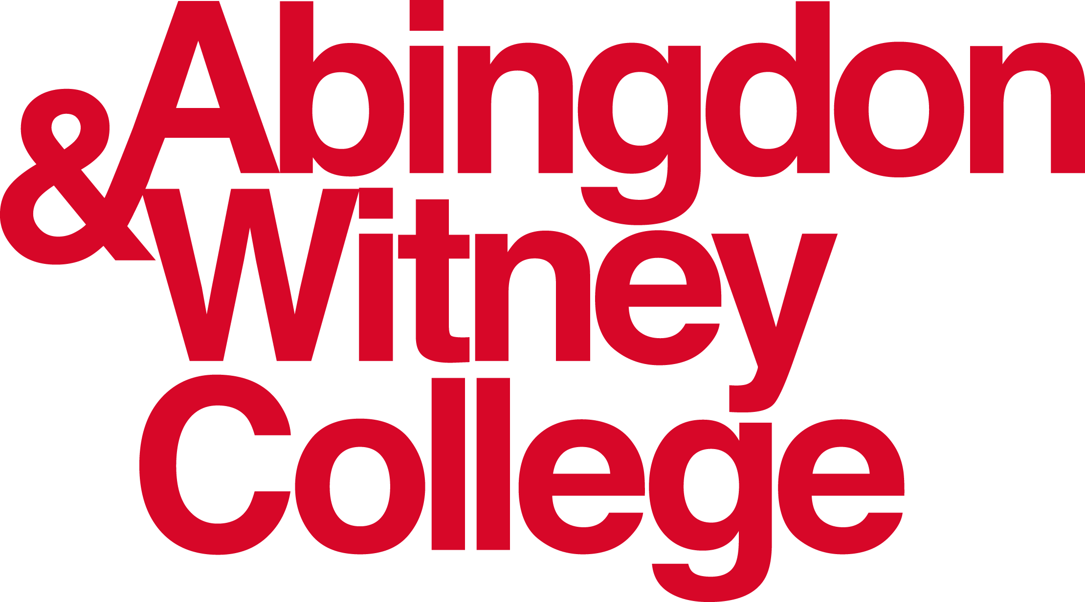 Abingdon & Witney College 1 AW logo Red