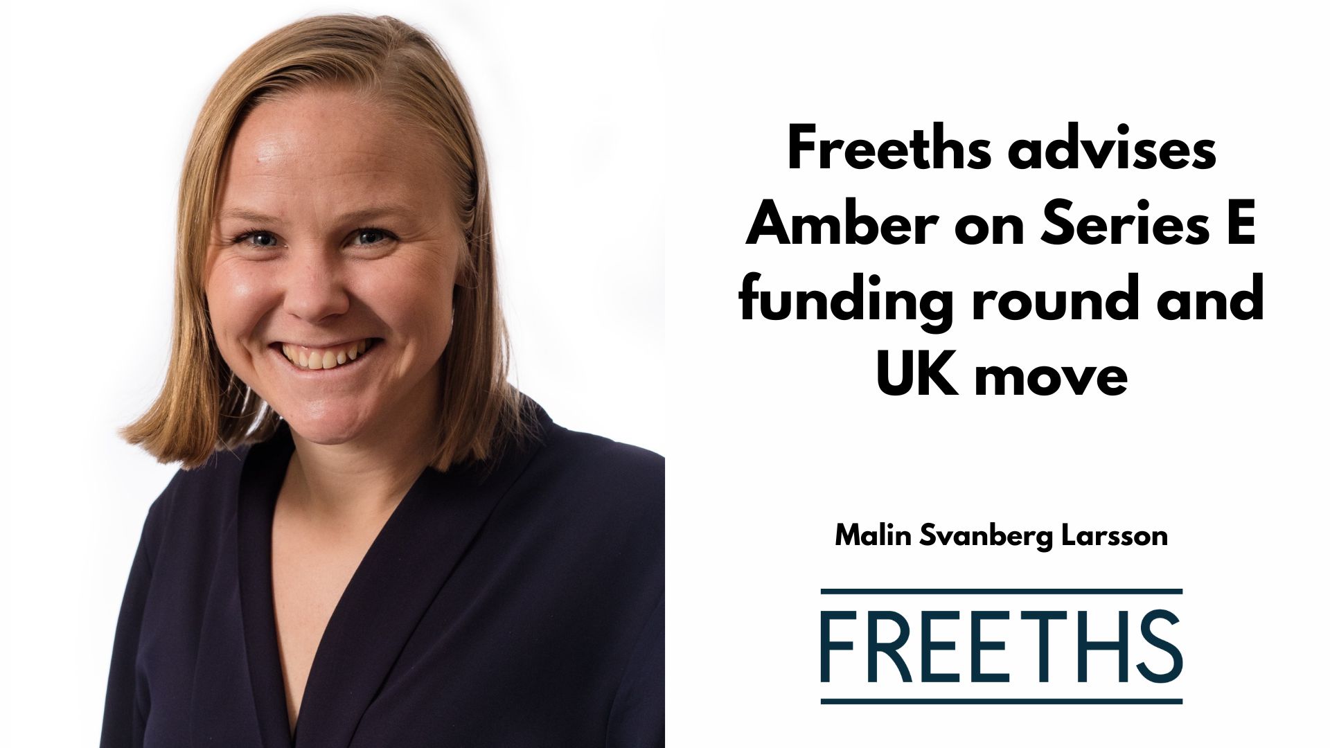 Freeths advises Amber on Series E funding round and UK move